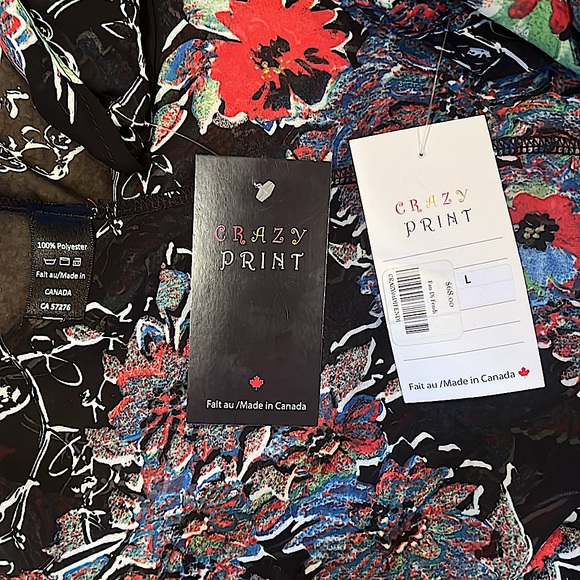 Semi-Sheer, Floral Poncho with Arm Slits - Picture 4 of 4